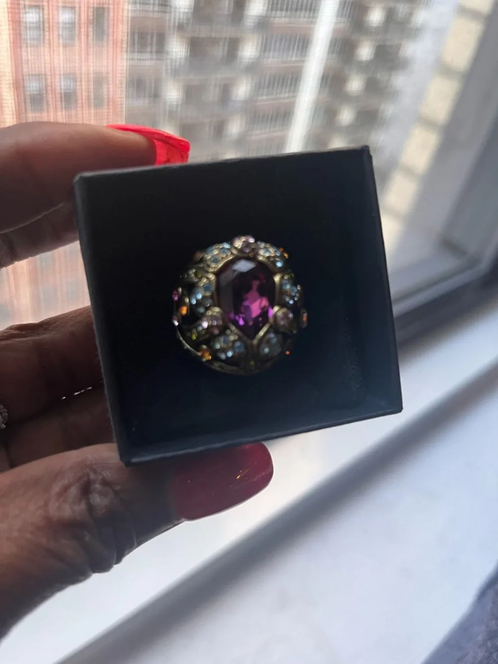 Heidi Daus bold purple